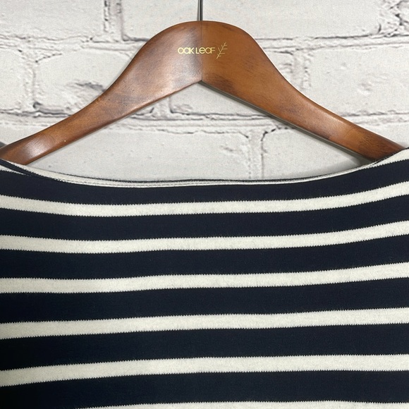 Talbots Woman’s Navy Striped Embellished V-Neck Long Sleeve Dress Size 2X New - Picture 16 of 16